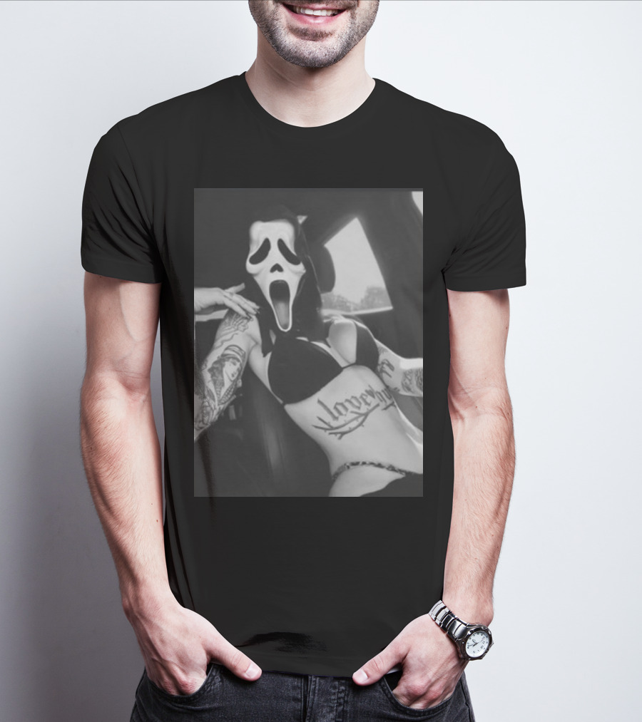 Paigeamaze Scream If U Need Me Lover Girl Mask Tattoo Body T-Shirt
