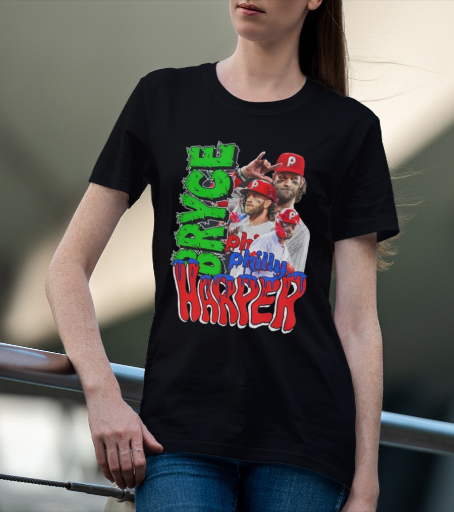 Bryce Harper Philly's Chosen One Phillies Player Red Cap T-Shirt