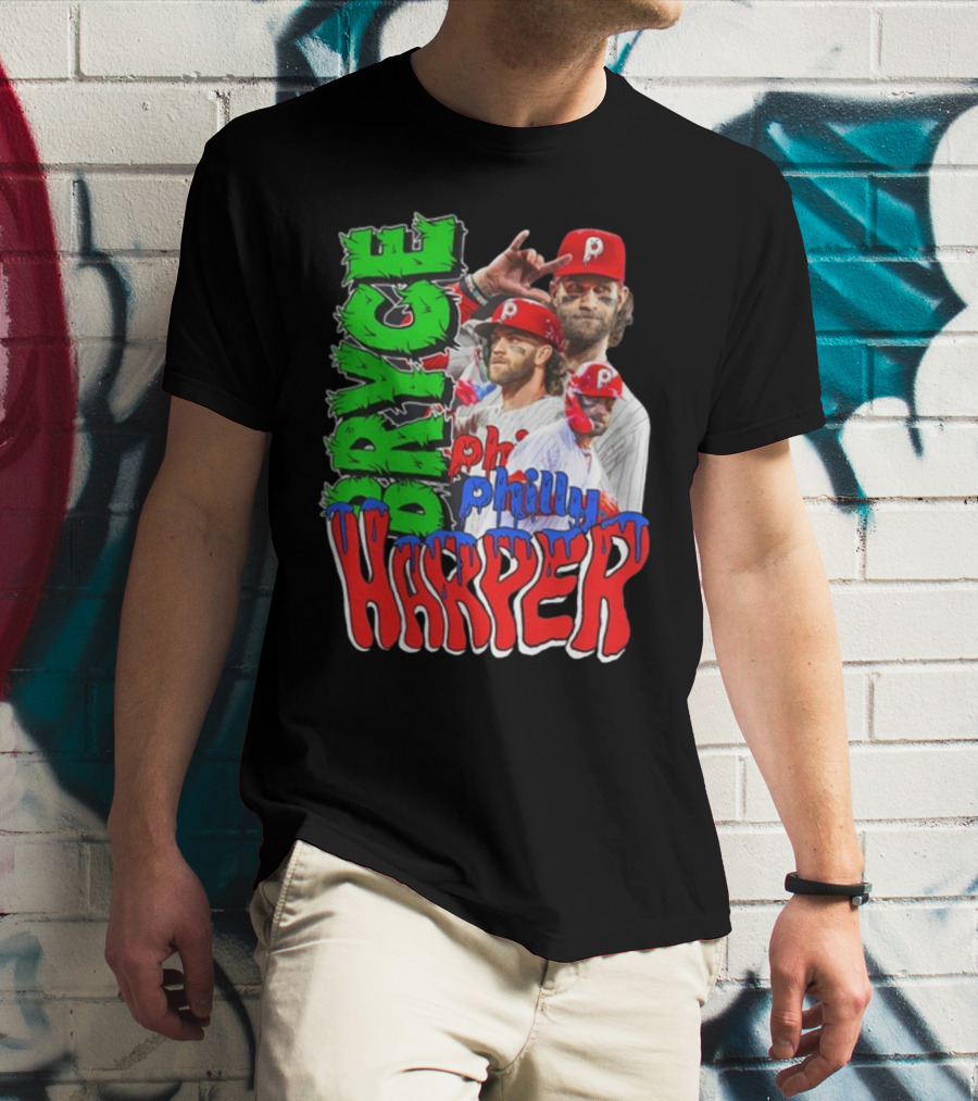 Bryce Harper Philly's Chosen One Phillies Player Red Cap T-Shirt