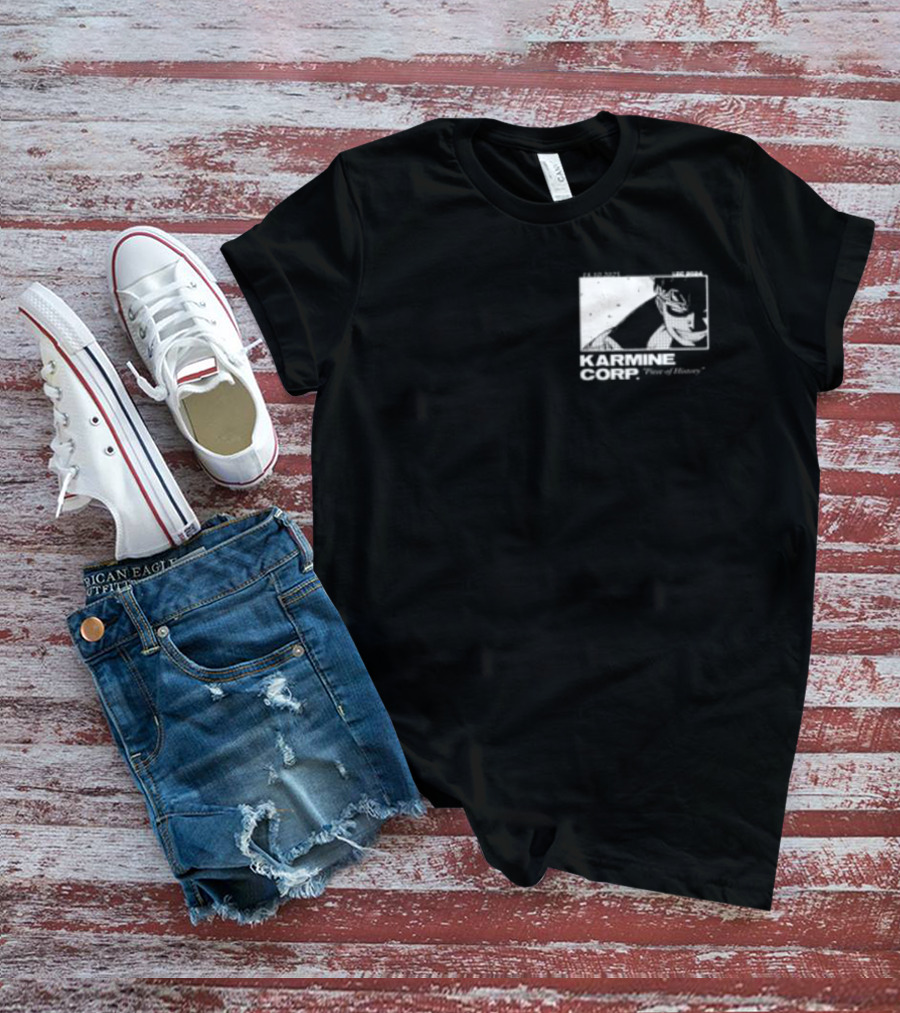 Karmine Corp Piece Of History Manga Style Character Sketch T-Shirt