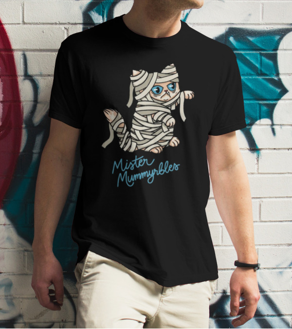 Mister Mummyrbles Lilbub Store Cat Wrapped In Bandages T-Shirt