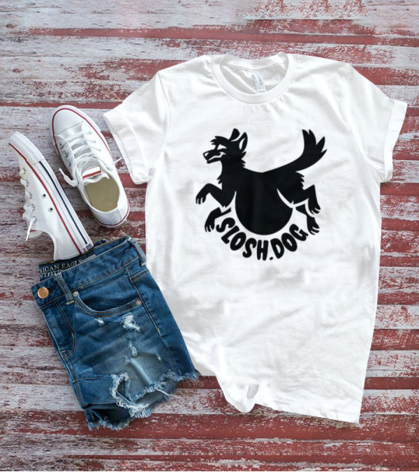 Slosh.Dog Logo Launch Day Sloshdog Playful Canine T-Shirt