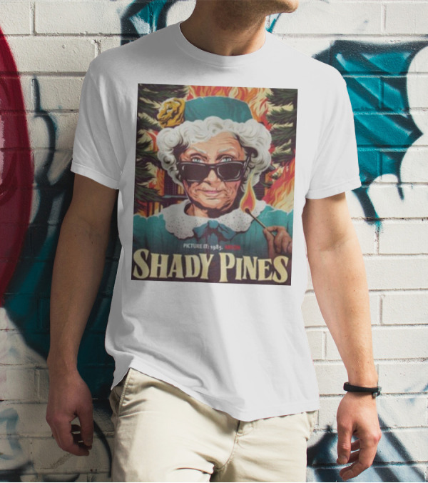 Shady Pines Picture It 1985 Arson Fire Scene T-Shirt