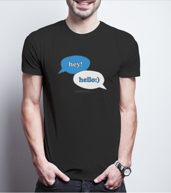 Hey Hello:) Mxmtoon Speech Bubbles T-Shirt