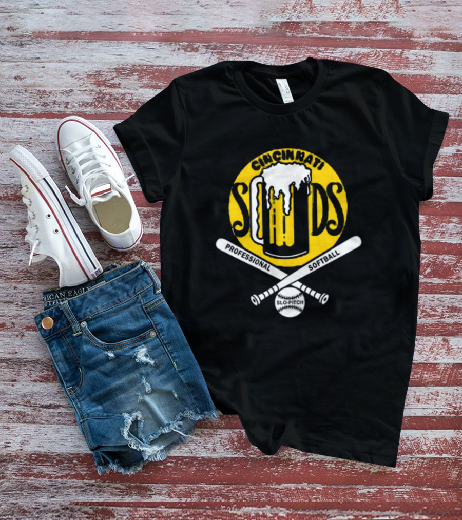 Cincinnati Suds Slo-Pitch Softball Professional T-Shirt