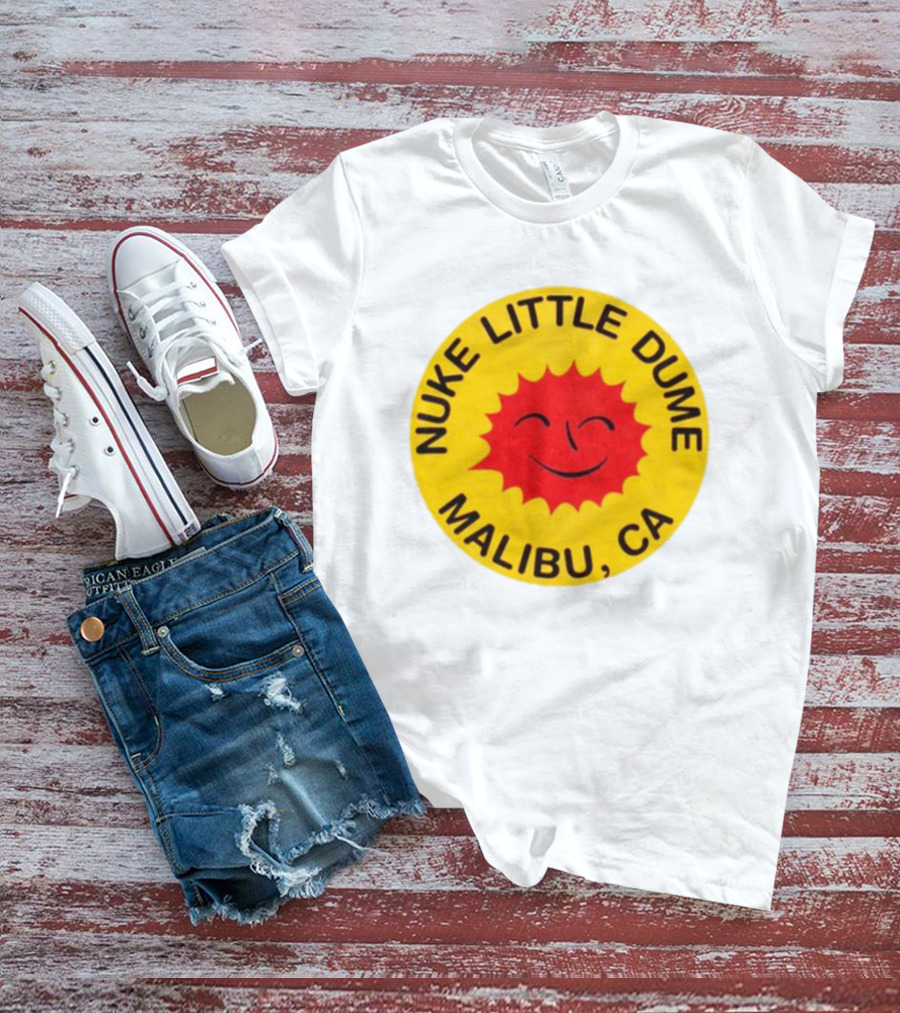 Nuke Little Dume Malibu CA Smiling Sun T-Shirt