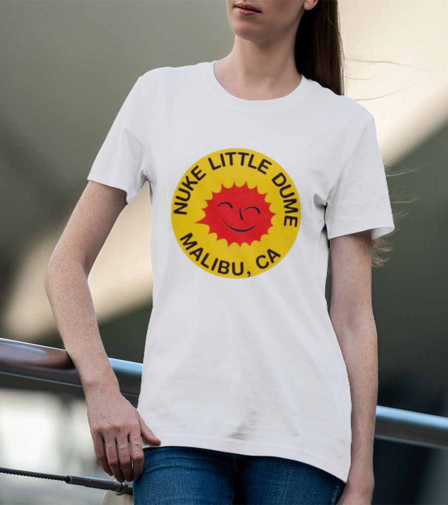 Nuke Little Dume Malibu CA Smiling Sun T-Shirt