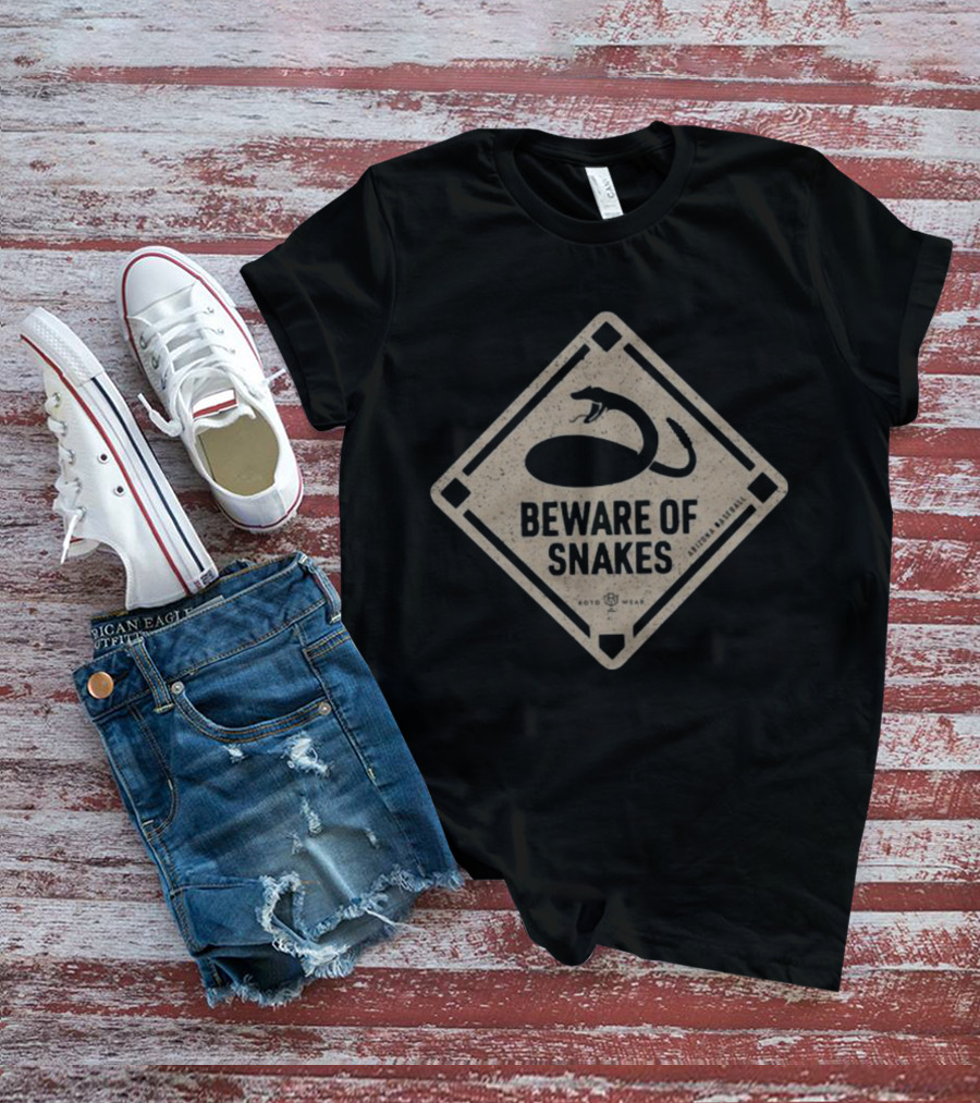 Beware Of Snakes Rotowear Arizona Baseball T-Shirt
