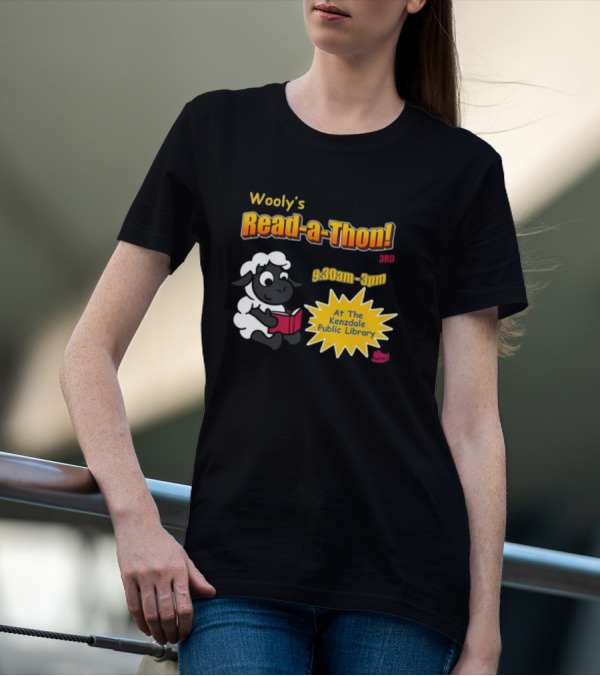 Wooly's Read-a-Thon 3rd At The Kenzdale Public Library 9:30am-3pm T-Shirt