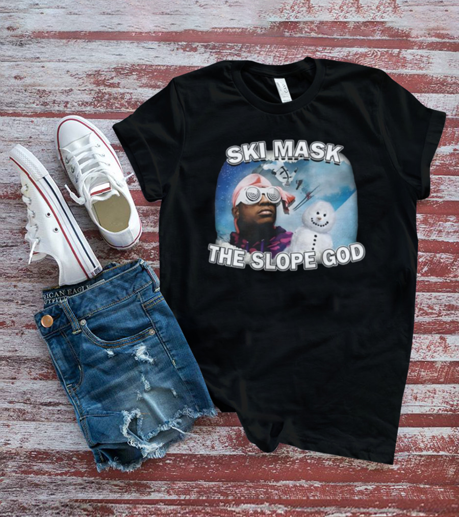 Ski Mask The Slope God Snow Adventure T-Shirt