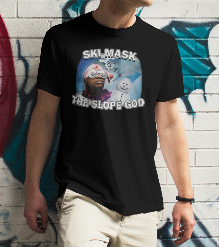 Ski Mask The Slope God Snow Adventure T-Shirt