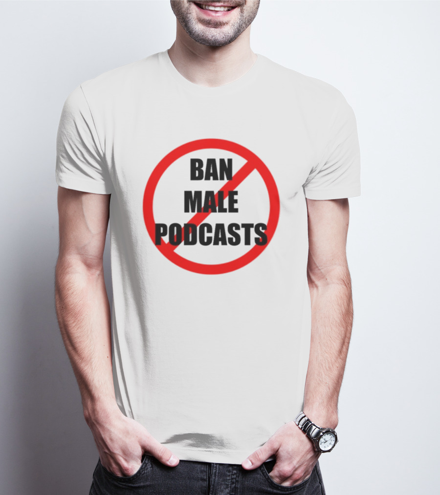 Shopvibe2k Ban Male Podcasts Red Strike Circle T-Shirt