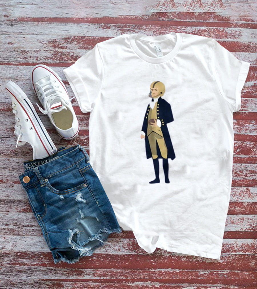 Father Of The Constitution Meets College Gameday In Historical Football Fusion T-Shirt