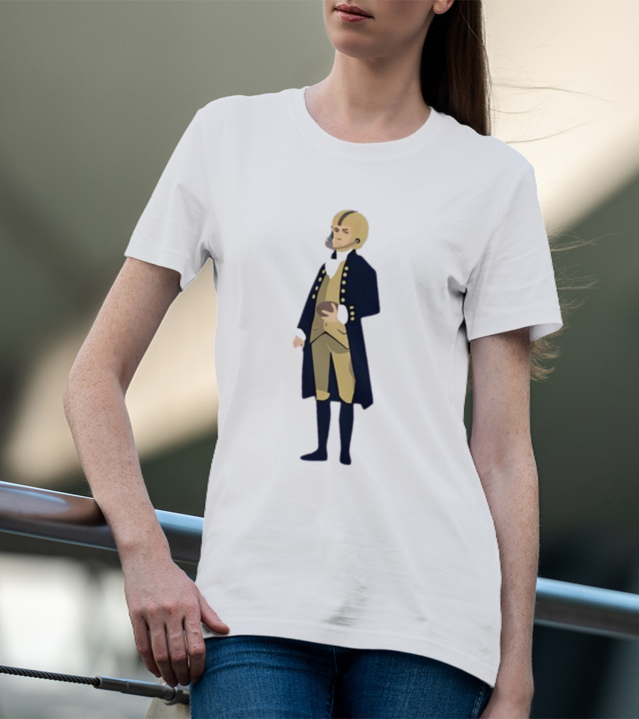 Father Of The Constitution Meets College Gameday In Historical Football Fusion T-Shirt