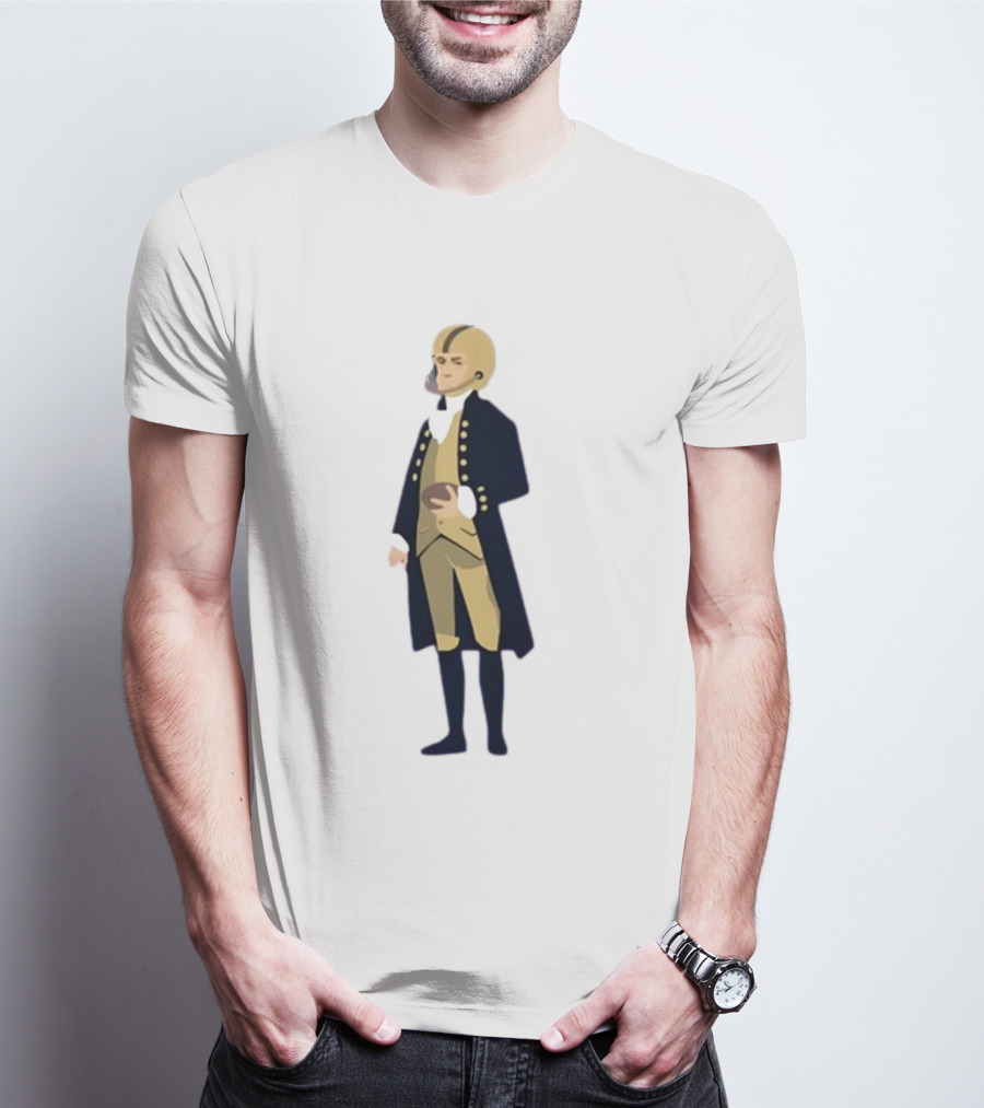Father Of The Constitution Meets College Gameday In Historical Football Fusion T-Shirt