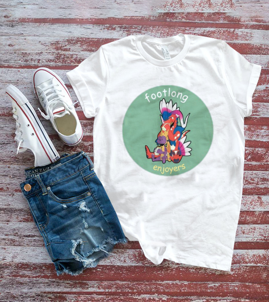 Footlong Enjoyers Fantasy Creatures With Colorful Wings T-Shirt