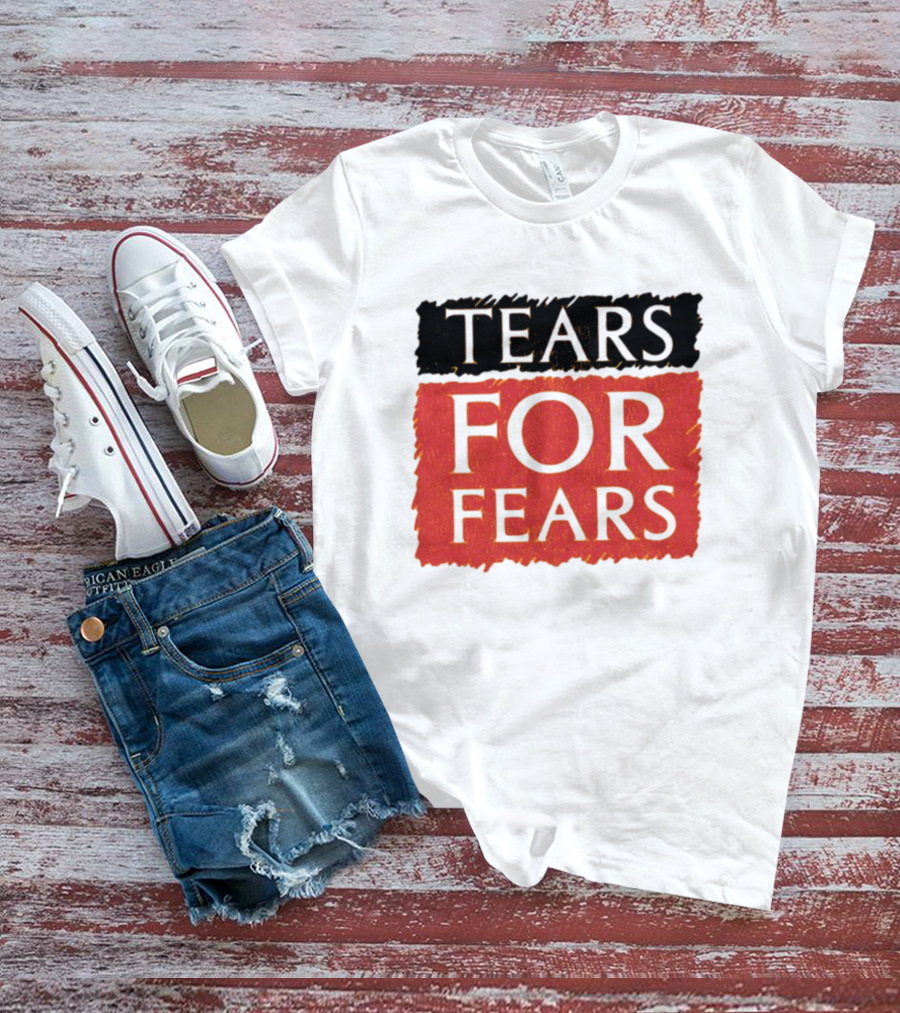 TEARS FOR FEARS Iconic Logo On Black T-Shirt