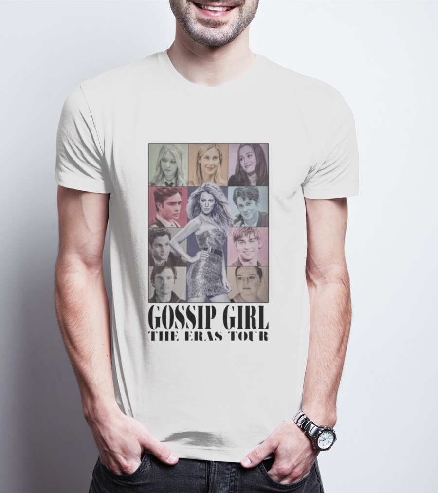 Gossip Girl The Eras Tour Featuring Iconic Cast Collage T-Shirt