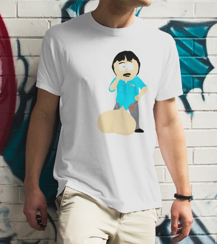 Ladies My Eyes Are Up Here Randy Marsh Humor South Park Character T-Shirt