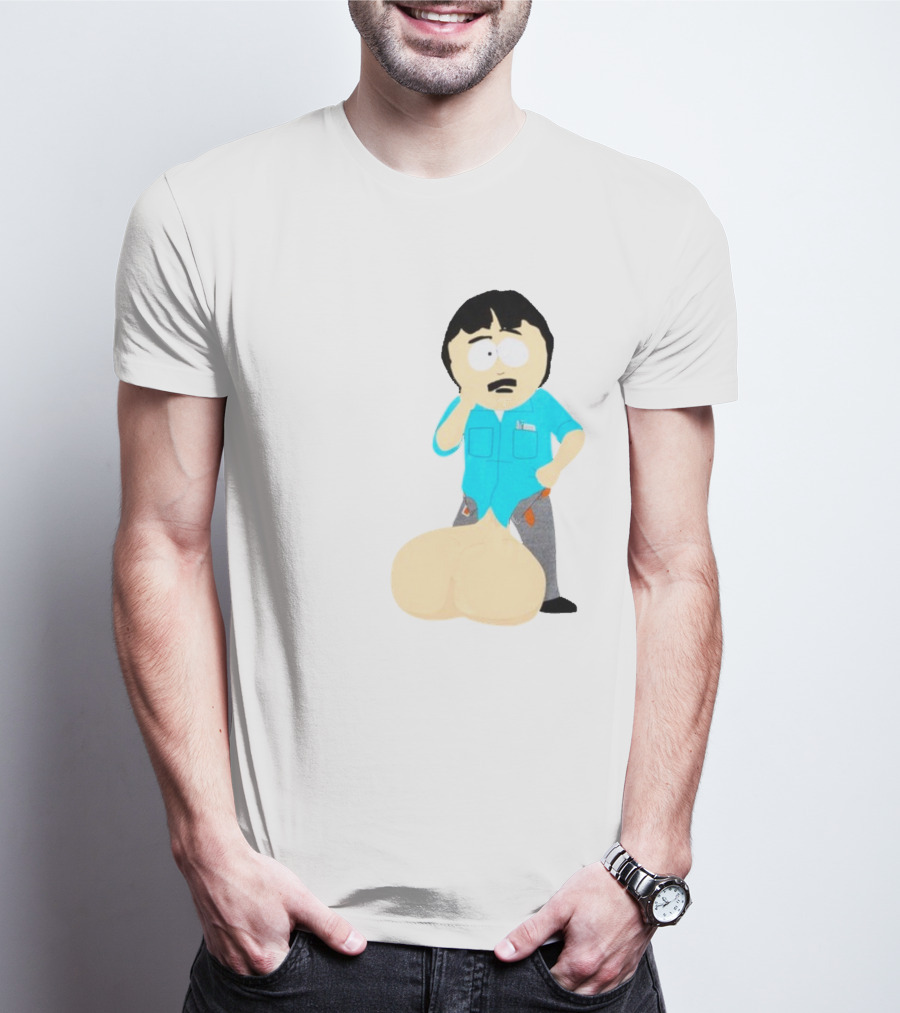 Ladies My Eyes Are Up Here Randy Marsh Humor South Park Character T-Shirt