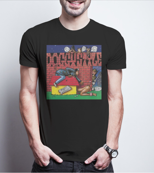 Doggystyle 30 Year Anniversary Album Cover Art Snoop Doggy Dogg Iconic Cartoon T-Shirt