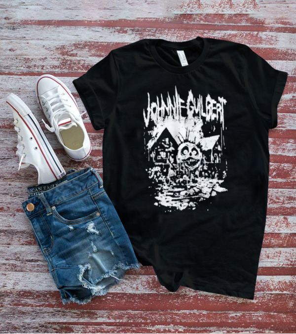 Johnnie Guilbert Haunted House Creepy Bubble Face T-Shirt