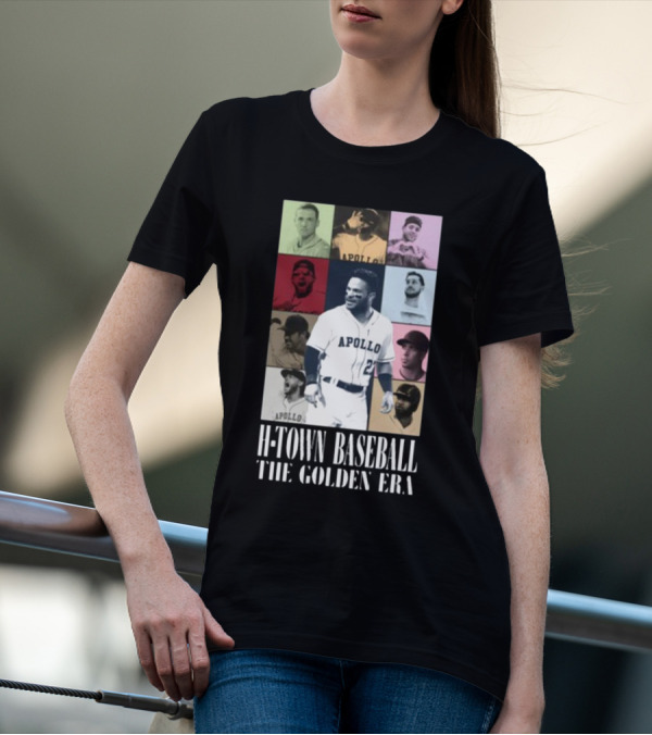 Apollohou H-Town Baseball The Golden Era Apollo Collection T-Shirt