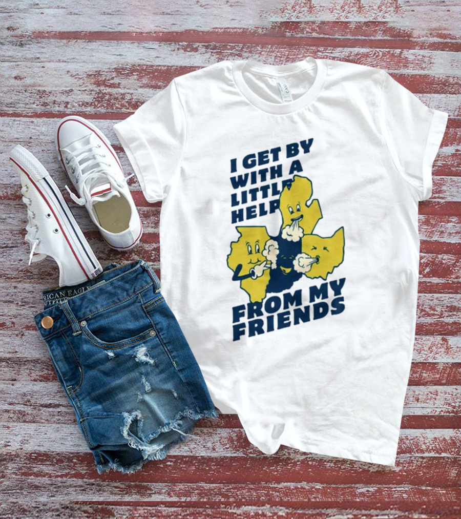 Thicc Van Exel I Get By With A Little Help From My Friends State Characters T-Shirt