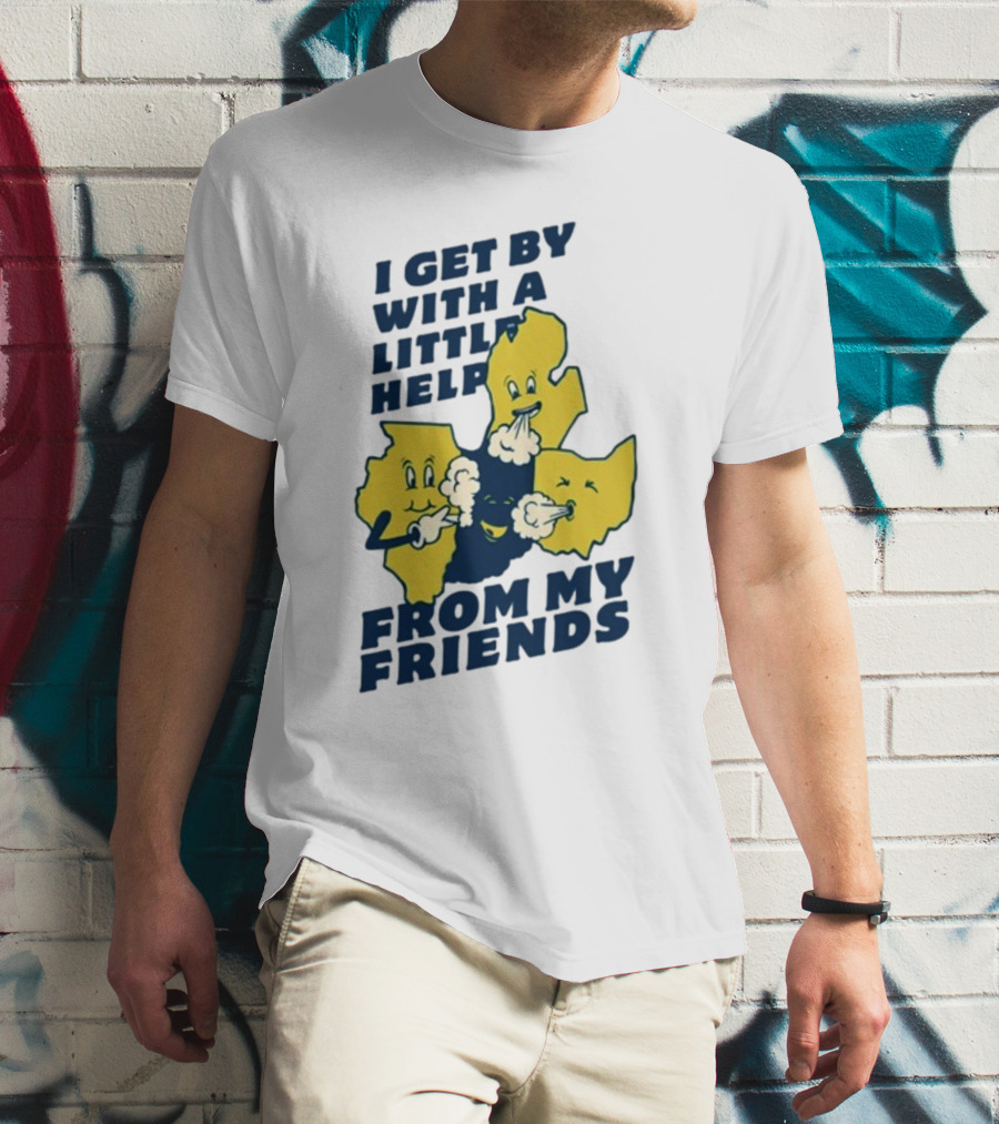 Thicc Van Exel I Get By With A Little Help From My Friends State Characters T-Shirt
