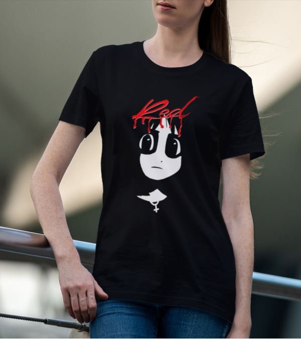 Red Volume One Number One 915 Manga Style Grunge T-Shirt