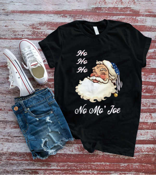 Ho Ho Ho No Mo’ Joe Patriotic Santa Hat Winking Santa T-Shirt