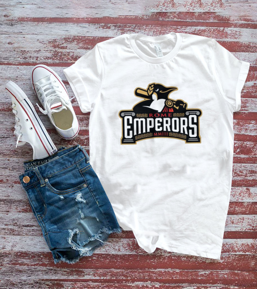 Rome Emperors Baseball MMIII Penguin T-Shirt