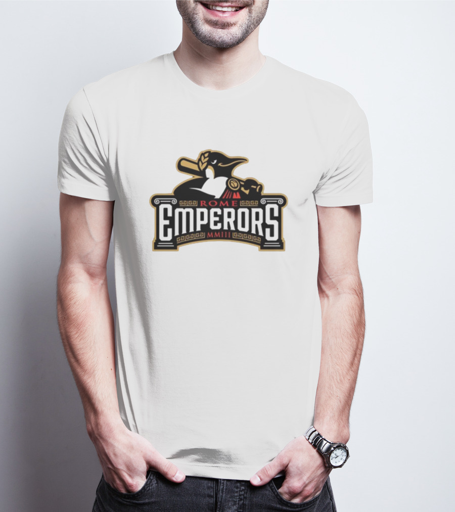 Rome Emperors Baseball MMIII Penguin T-Shirt