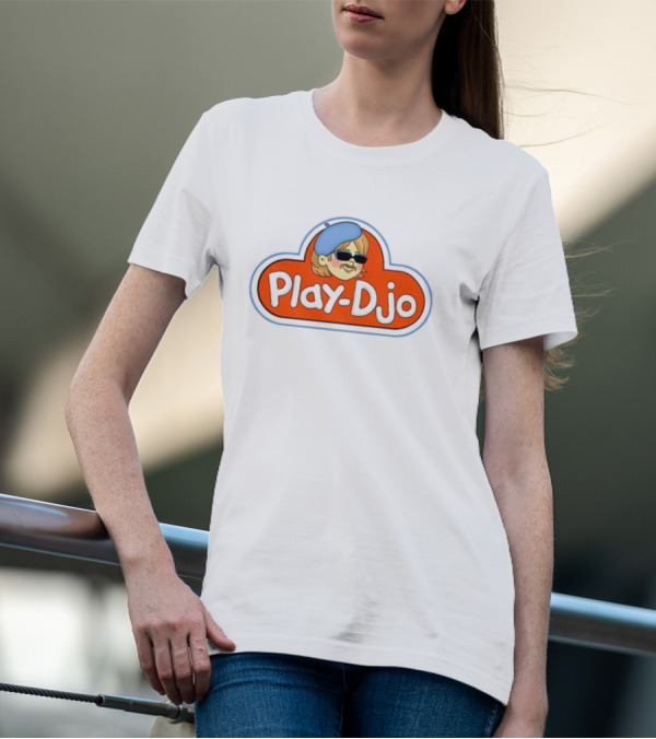 Play Djo Joe Keery Beret Sunglasses Cartoon T-Shirt