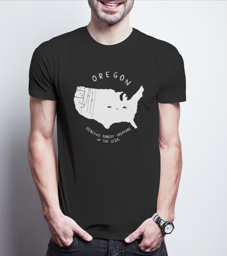 Oregon Secretive Forest Creature Of The USA Nathanwpylestrangeplanet T-Shirt