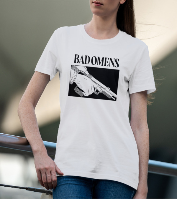 Bad Omens What's The Difference Between A God And Gun Hands Holding Gun T-Shirt