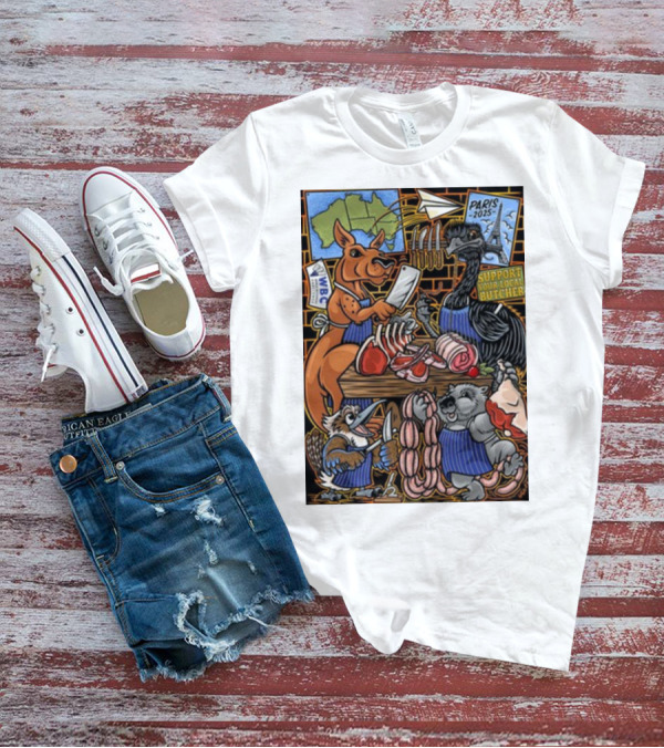 Sigh13 Paris 2025 Support Your Local Butcher WBC Wildlife Butcher Crew T-Shirt