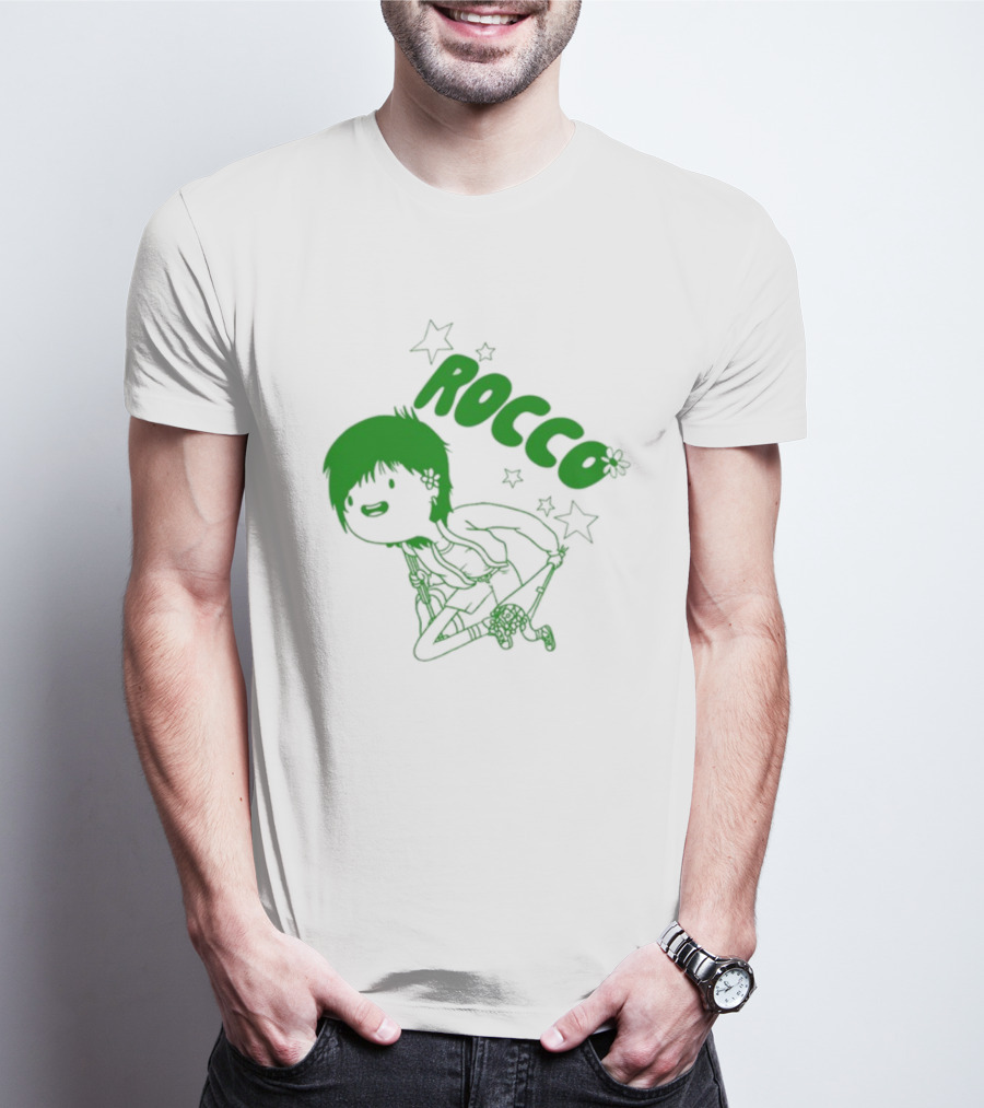 Rocco Animated Green Glow Character T-Shirt
