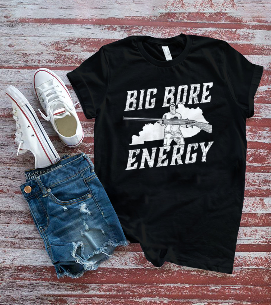 Big Bore Energy Forester Rifle Silhouette Kentucky State Outline T-Shirt
