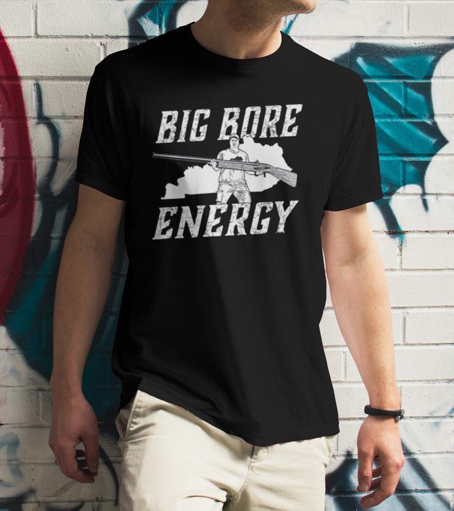 Big Bore Energy Forester Rifle Silhouette Kentucky State Outline T-Shirt