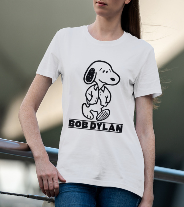 Stereospectralprints Bob Dylan Snoopy Peanuts Character T-Shirt
