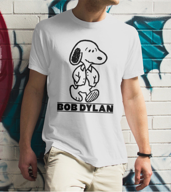 Stereospectralprints Bob Dylan Snoopy Peanuts Character T-Shirt