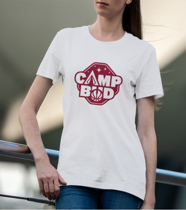 CAMP BUD Basketball Tent And Stars T-Shirt