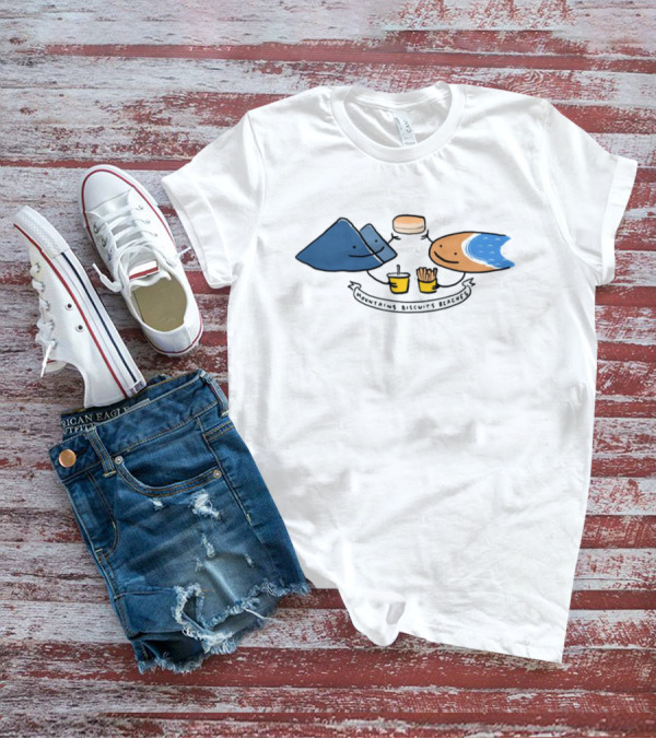 Mountains Biscuits Beaches Cute Food And Nature Image T-Shirt