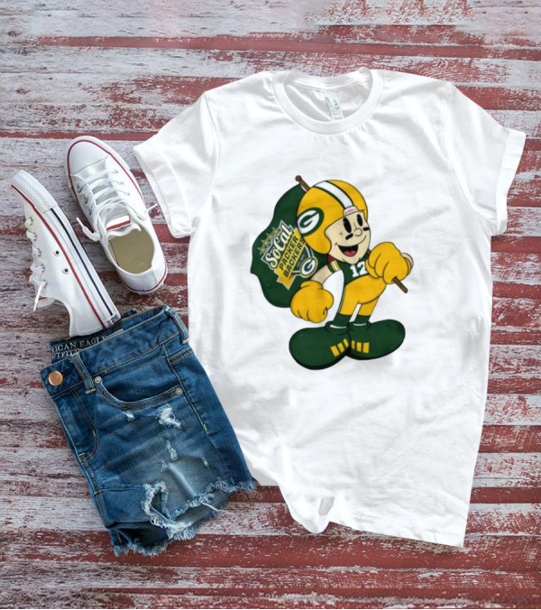 Socal Packer Backers 12 Retro Cartoon Football Character T-Shirt