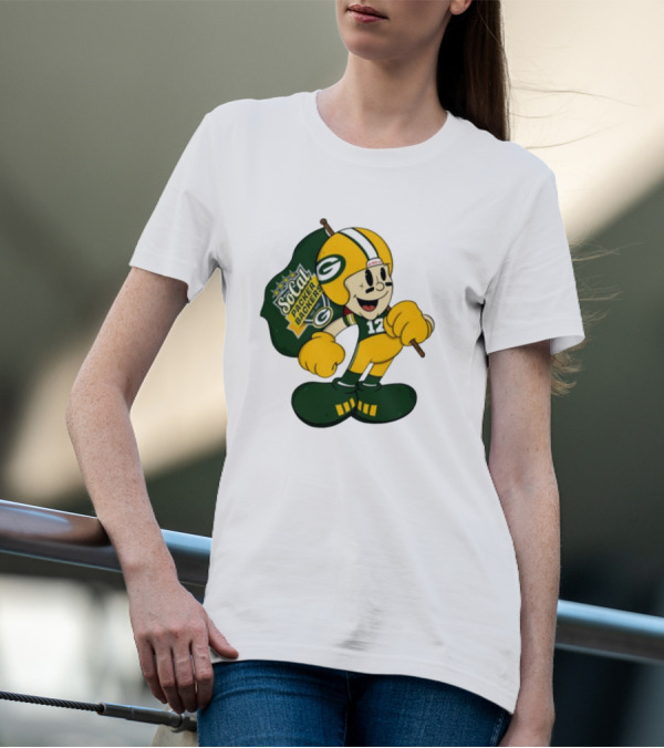 Socal Packer Backers 12 Retro Cartoon Football Character T-Shirt