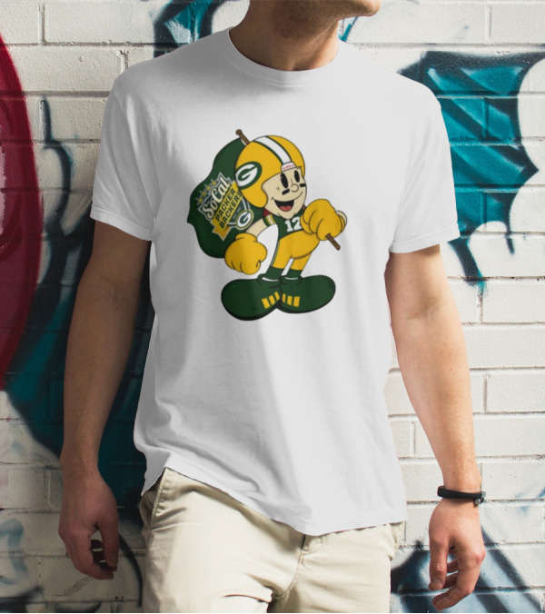 Socal Packer Backers 12 Retro Cartoon Football Character T-Shirt