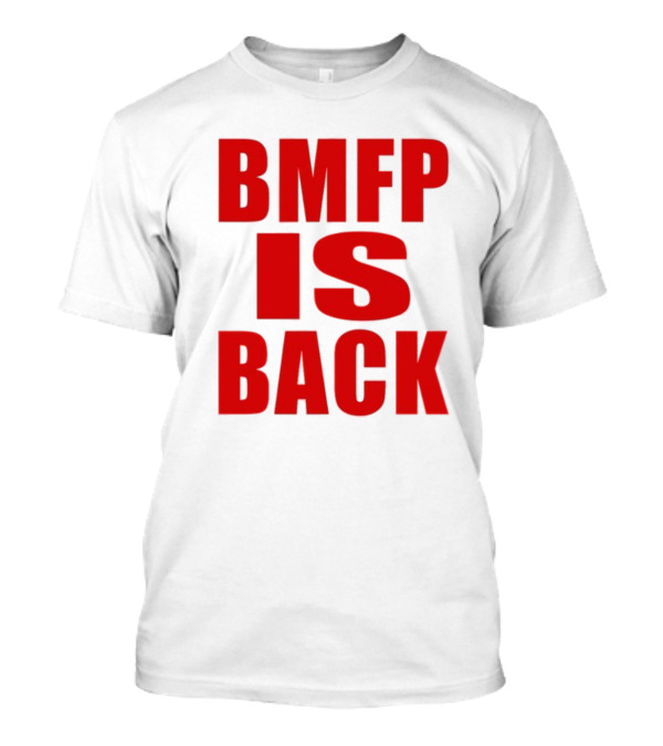 John Nabors BMFP Is Back Text In Bold Red T-Shirt