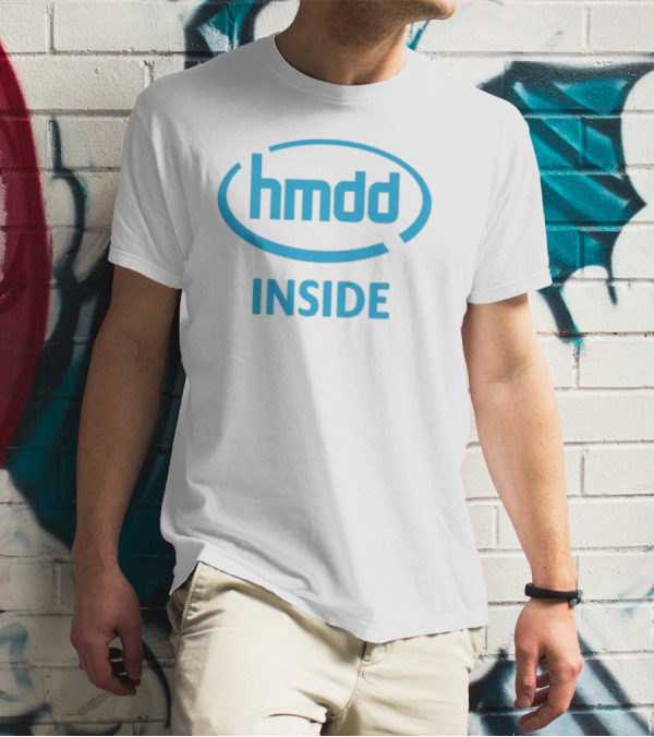 Hmdd Inside Logo Parody Dantebowe Wearing T-Shirt