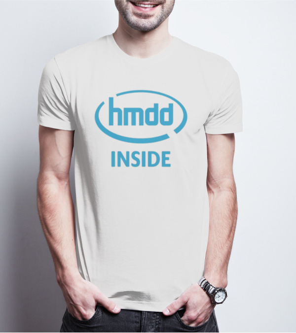 Hmdd Inside Logo Parody Dantebowe Wearing T-Shirt
